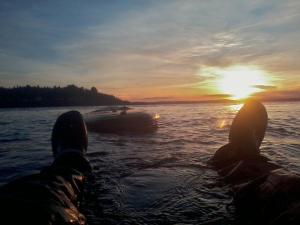 Taking a break in the Puget Sound